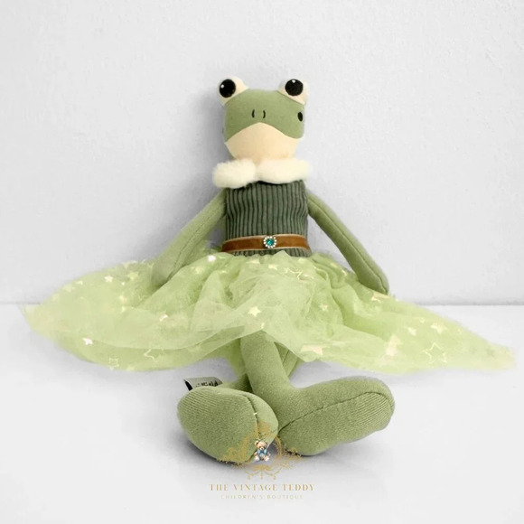 NWT Pretty Girls Princess Ballerina Dolly Plush Toy Handmade Froggy CuteKids Toy - Picture 1 of 3
